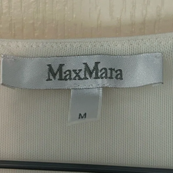 Max Mara Cream Drape Top - Picture 4 of 8